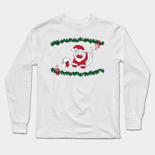 Christmas Corona Cat Long Sleeve T-Shirt